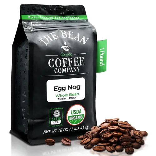 Vista 62 de The Bean Organic Coffee Company Mocha Java, tostado medio, café en grano entero, bolsas de 16 onzas (paquete de 2)
