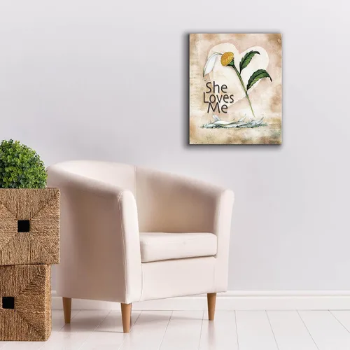Vista 7 de Epic Graffiti 'She Loves Me' by Ed Wargo, Giclee Canvas Wall Art, 20"x24