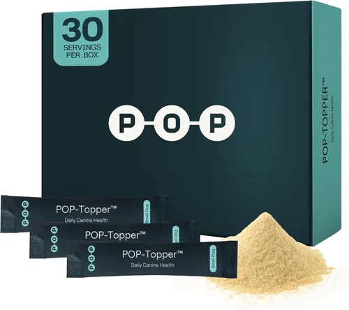 Vista 10 de POP-Topper - Comida para perros – Polvo multivitamínico para perros de 35 libras en adelante – Deliciosa base de caldo de huesos con 6