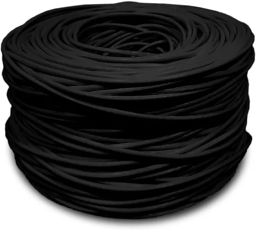 Vista 4 de Dripstone Cable LAN Ethernet CAT5e 4/UTP 24AWG, negro (600025)
