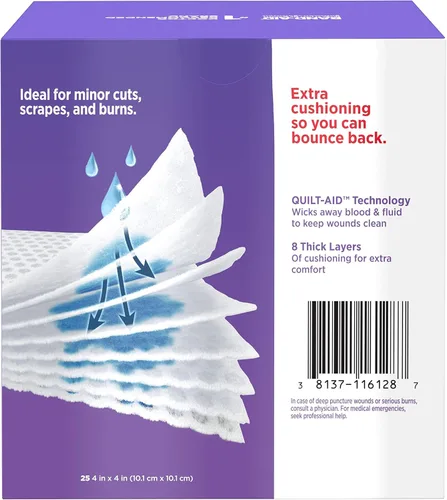 Vista 6 de Band-Aid Cushion-Care Gauze Pads