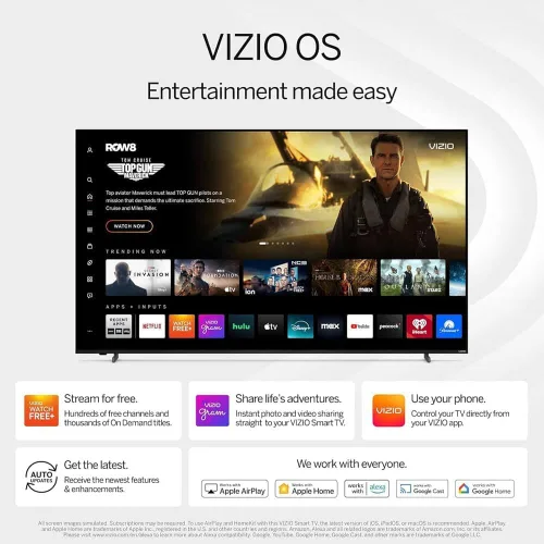 Vista 8 de Vizio VFD40M - Paquete de Smart TV Full HD de 40 pulgadas, 1080p, compatible con Alexa, Bluetooth, HDR, HDMI VRR, diseño ThinFrame con cable HDMI