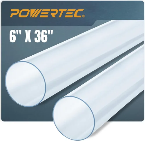 Vista 17 de POWERTEC 70149 Manguito flexible de control de polvo de 4 pulgadas con abrazaderas de manguera de acero, conector de manguera de goma para 1 paquete