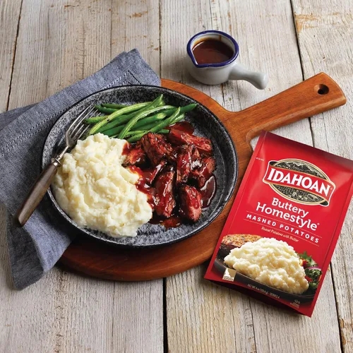 Vista 27 de Idahoan Puré de papas con ajo asado, 8 onzas
