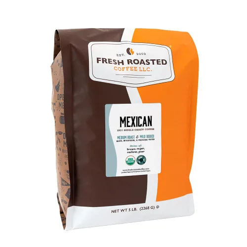 Vista 59 de Fresh Roasted Coffee, 100% colombiano, 5 libras (80 onzas), tostado medio, kosher, grano entero