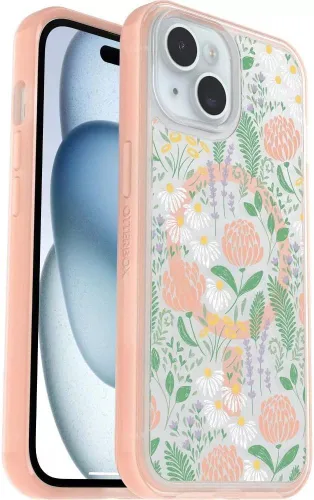 Vista 7 de OtterBox Funda para iPhone 16e, 15, 14 y 13 de la serie Symmetry, color Negro