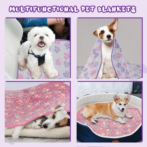 Vista 6 de YUEPET Mantas impermeables para perros, paquete de 2 mantas lavables para perros para la cama, sofá, protector de forro polar de franela