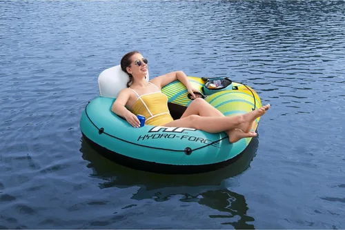 Vista 2 de Hydro-Force Inflatable Tube Swim Ring with Built-in Cooler & Cup Holder