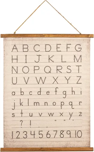 Vista 5 de Creative Co-Op Decoración de pared de alfabeto y números