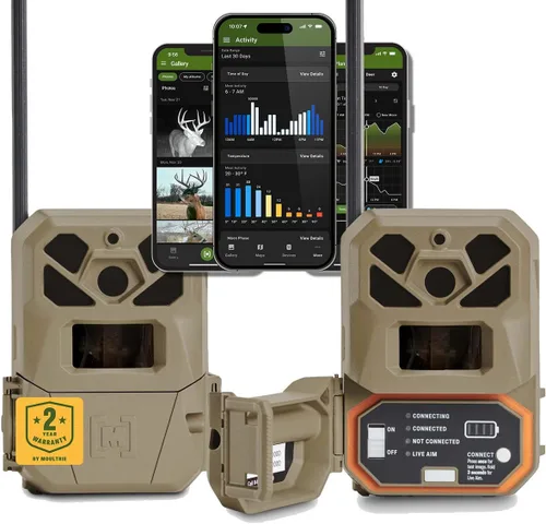 Vista 13 de Moultrie Edge 2 Pro Cellular Trail Camera - Auto Connect Nationwide 4G LTE - On Demand 40MP Photo - 1440P Video with HD Audio - Ai False Trigger