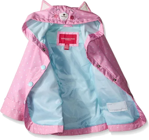Vista 2 de London Fog Chica Brillo mejorado gatito gato lluvia Slicker
