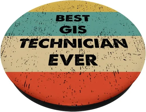 Vista 2 de Camisa de técnico Gis El mejor técnico de Gis PopSockets PopGrip intercambiable