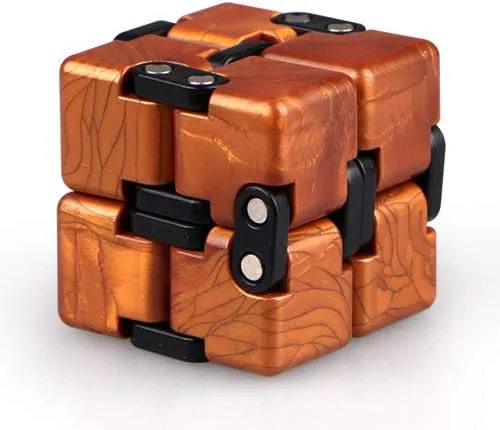 QIYI - Pequeño elefante dorado actualizado juguete Infinity Cube Fidget, genial Mini Gadget, el mejor para aliviar el estrés y la ansiedad y matar