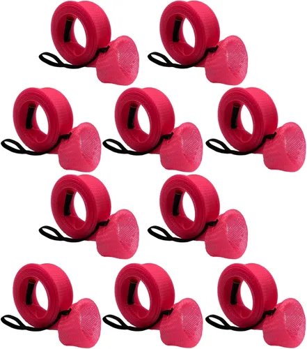 Vista 9 de Caña de pescar calcetín de malla cubierta de caña de malla trenzada protector de caña de caña de pescar, herramientas de pesca para mosca