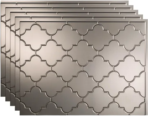 Vista 14 de FASÄDE Mónaco - Panel decorativo de vinilo para salpicaduras de 18 x 24 pulgadas en acero galvanizado (paquete de 5)