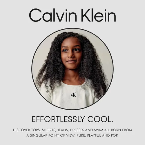 Vista 6 de Calvin Klein Chaqueta larga con capucha y forro polar para niñas