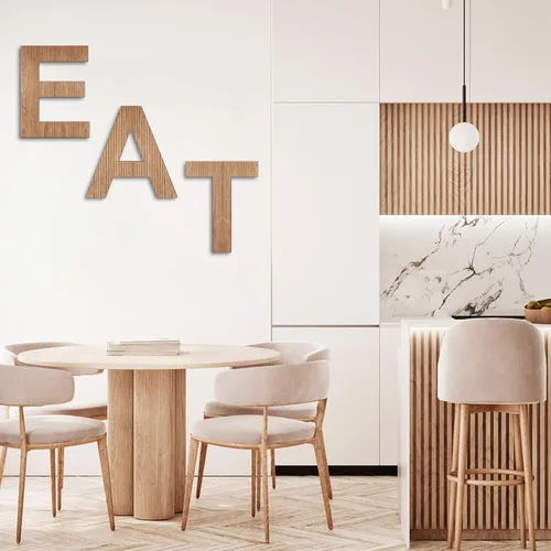 Vista 5 de Letra B de madera sin terminar de 12 pulgadas de grosor, letras de madera en blanco de 1/4 de pulgada de grosor para decoración de pared