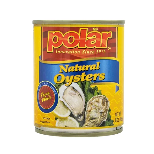 Vista 2 de MW Polar Mariscos, ostras hervidas, 8 onzas