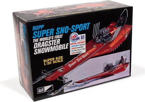 Skill 2 Model Kit Rupp Super SNO-Sport Snowmobile Dragster (El Primero del Mundo) Modelo a escala 1/20 por MPC