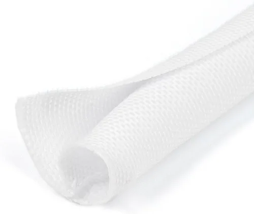 Vista 9 de Funda de organización de cables trenzados divididos de 3/16 pulgadas para cable USB, cable de alimentación de audio y video, protector de cable