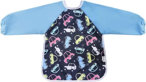 Vista 9 de Babero impermeable con mangas y bolsillo, 6-24 meses