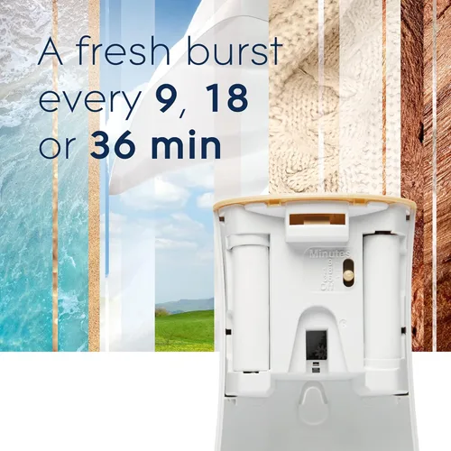 Vista 5 de Glade Ambientador automático con soporte en aerosol, para el hogar y el baño, 1 unidad