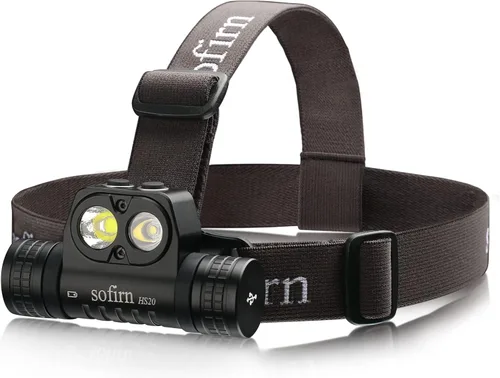 sofirn HS20 - Linterna frontal de doble haz, hasta 2700 lúmenes, faro LED independiente, control de inundaciones y puntos, recargable por USB-C para