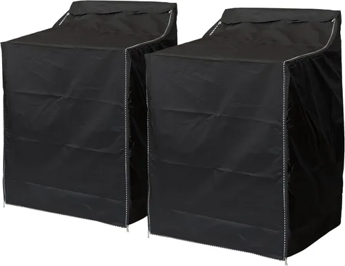 Vista 9 de BlueStars Cubierta de Lavadora para Lavadora/Secadora de Carga Superior y Frontal - Protección Exterior Premium para la Mayoría de Cubiertas de Negro