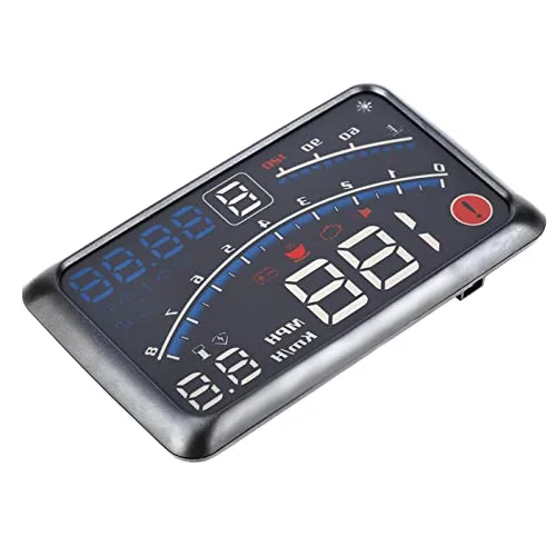 Vista 4 de KIMISS Velocímetro digital universal Heads Up Display MPH/KM/h Vehículo Smart HUD Display Digital Mini coche Dashboard Heads Up Parabrisas