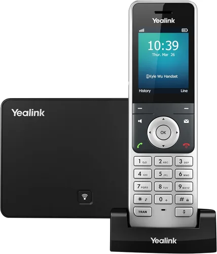 Yealink YEA-W56P Business HD IP Dect Teléfono Voip inalámbrico y dispositivo (reacondicionado certificado)