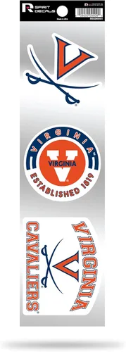 Vista 48 de NCAA - Juego de calcomanías retro Spirit de 3 piezas