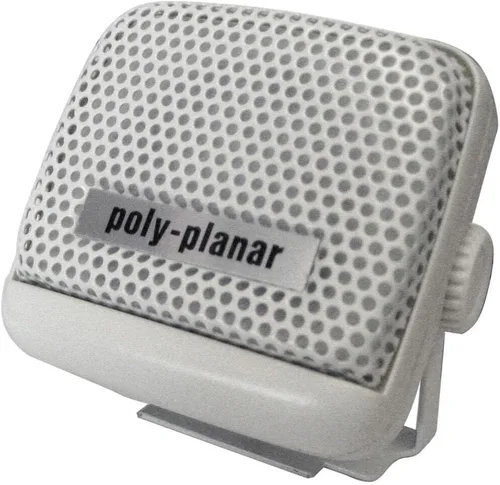PolyPlanar - Altavoz de extensión VHF, montaje en superficie de 8 W, (individual) color blanco