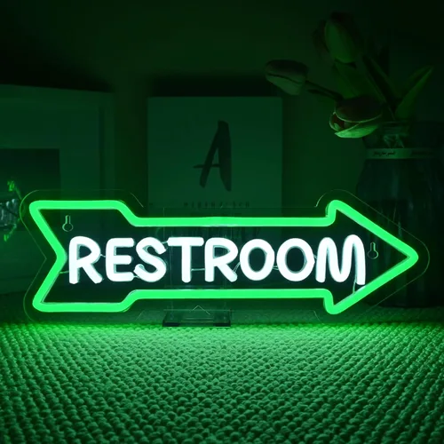 Vista 11 de Looklight Letrero de neón para barbería, señal de poste de barbero con LED, luces de neón para decoración de pared, señal de neón para estación