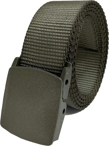 Vista 6 de Cinturones tácticos ajustables de alta resistencia para hombre con hebilla de plástico resistente de hasta 80 pulgadas de longitud