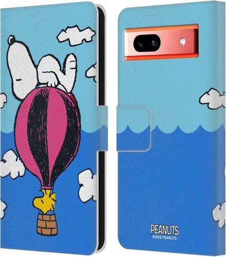 Vista 81 de Head Case Designs Funda de piel tipo cartera con licencia oficial de Peanuts Snoopy Pirate Halfs and Laughs compatible con Google Pixel 8 Snoopy