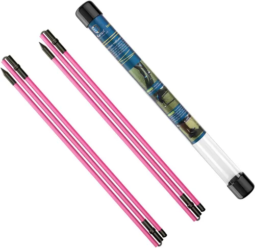 Vista 11 de Rhino Valley Palos de alineación de golf – Cañas de práctica de golf plegables para apuntar, poner, entrenador de swing completo, corrector