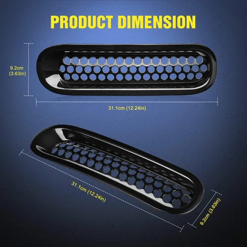 Vista 2 de Nilight Protector de insertos de malla con clip para parrilla para Wrangler JK 2007-2017