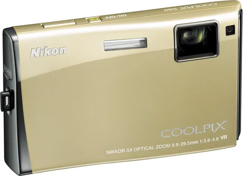 Vista 4 de Nikon Coolpix S60 - Cámara digital de 10 MP con zoom de reducción de vibración óptica (VR) 5x (bronce platino)