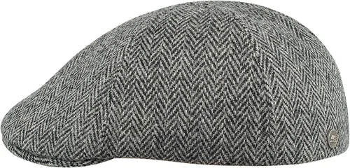 Sterkowski Gorra Rusty Duckbill Gorra plana de tweed Harris para hombres y mujeres 6 paneles cálida y transpirable