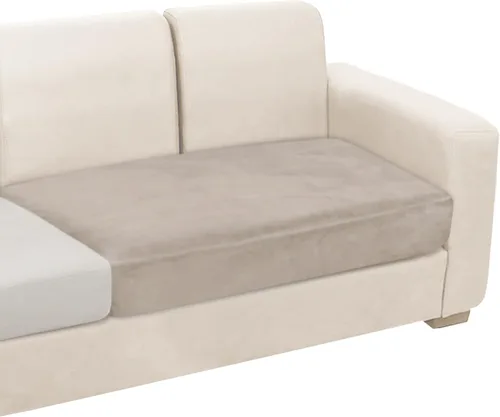 Vista 71 de NAISI Funda para Sofá Seccional de 1 Pieza de Terciopelo Separada para Chaise Lounge Fundas Suaves Elásticas para Sofá para Chaise Lounge Seccional
