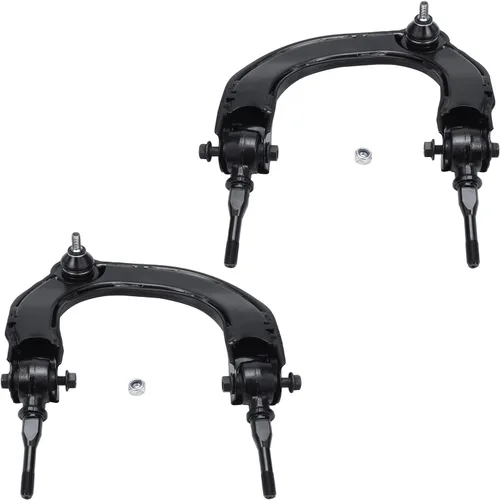 Vista 807 de Detroit Axle - 4 brazos de control de extremo delantero para Nissan Frontier Xterra 2000-2004 Brazos de control inferior y superior con rótulas