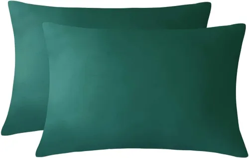 Vista 11 de Fundas de almohada blancas de viaje para niños pequeños, 12 x 16 pulgadas, fundas de almohada de viaje de 800 hilos, algodón egipcio, juego de 2