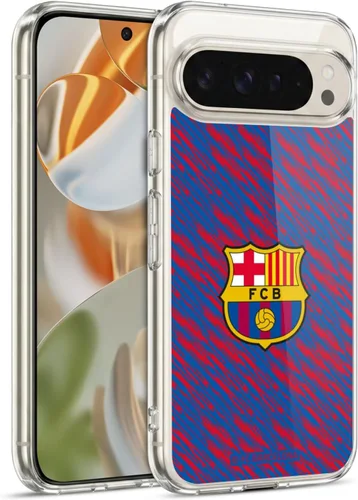 Vista 51 de Head Case Designs Funda de gel con licencia oficial del FC Barcelona Barca Crest Patterns [protección de grado militar] compatible con Google Pixel 3