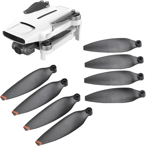 Vista 6 de Dilwe Juego de hélice de mini dron, 8 hélices de dron de bajo ruido, prueba de equilibrio dinámico, accesorios de repuesto de cuchillas de hélice