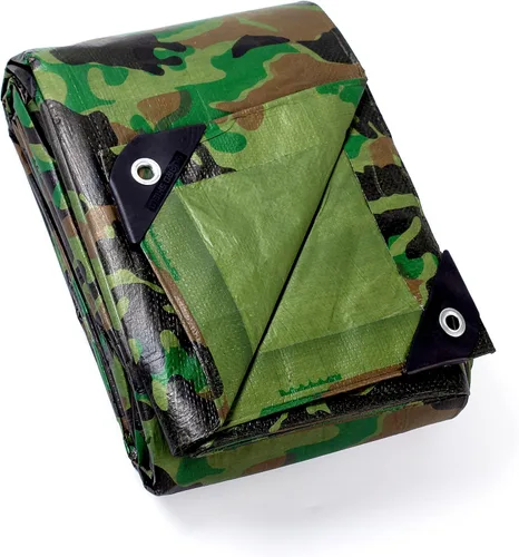 Vista 17 de GUARD SHIELD Lona de camuflaje resistente impermeable de 6 x 6 pies, lona de camuflaje cubierta de polietileno de 10 mil