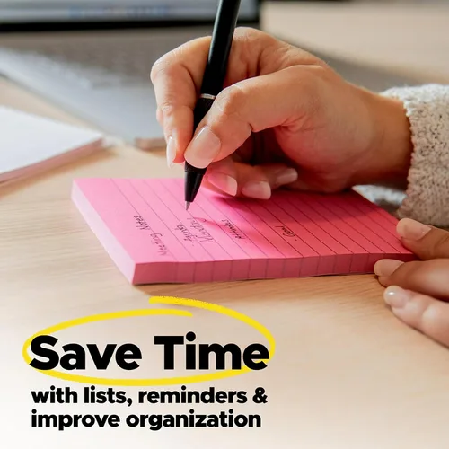 Vista 7 de Post-it Super Sticky Notes, 3 blocs de notas adhesivas, 7,6 x 7,6 cm, suministros escolares para estudiantes, ideal para libros de texto, cuadernos