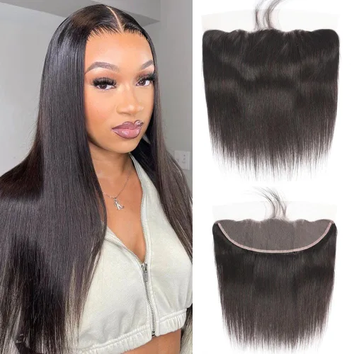 Vista 7 de CHEEON Encaje frontal HD de 13 x 4 pulgadas, cabello humano brasileño ondulado con cierre frontal de encaje, 100% cabello humano virgen sin 13x4