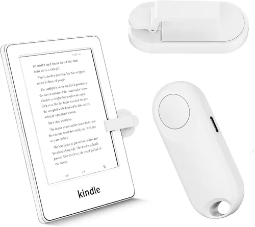 Vista 7 de RF - Control remoto de giro de página para accesorios Kindle Paperwhite, iPad, lectura Kobo, Surface, cómics/novelas, tabletas Android, toma de Negro