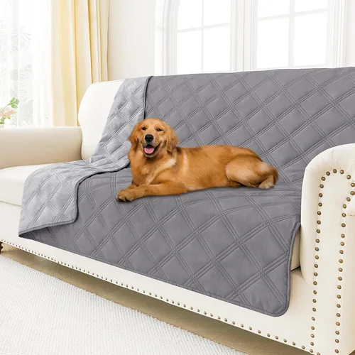 Vista 123 de Smiry Manta impermeable para cama de perro de 30 x 53 pulgadas, suave manta reversible para mascotas, lavable, a prueba de fugas, para sofá