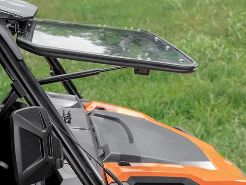 Vista 3 de SuperATV - Parabrisas abatible resistente a los arañazos para Polaris General 1000 / 2017+ 4 1000 2016 + 2016 + 4 1000 Para uso con Ride Command